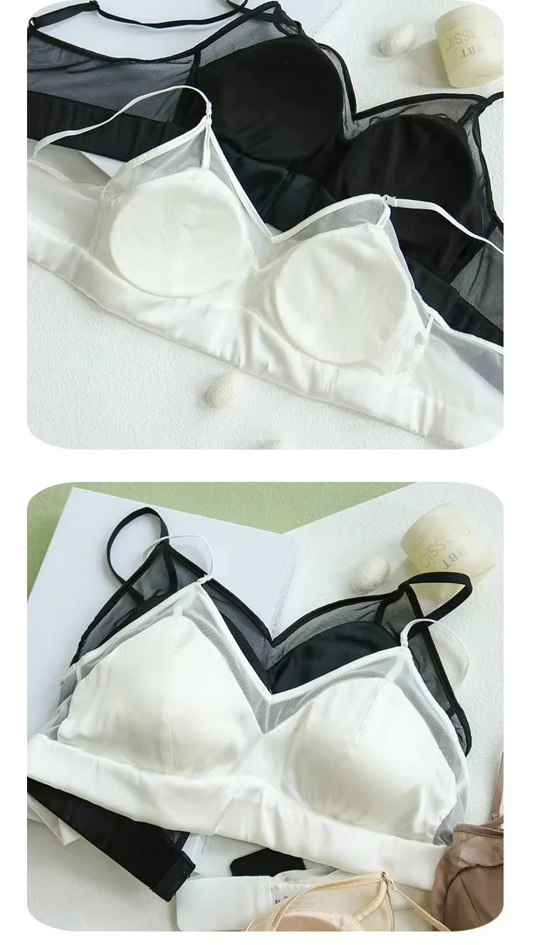 Brauner Seiden-BH
