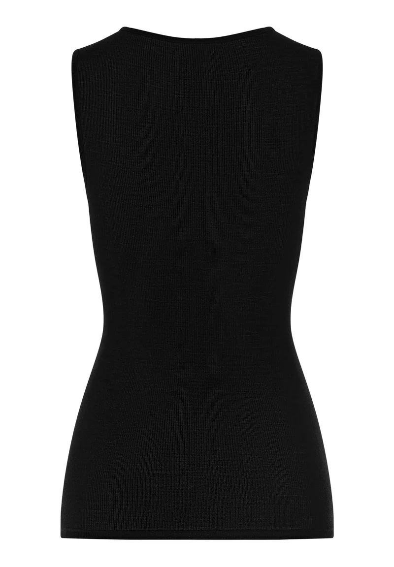 Woolen Lace Tank Top | black 070766-070019
