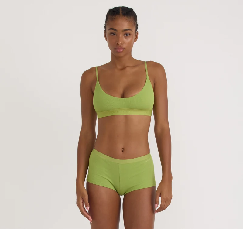 Core Rib Open Back Scoop Bralette