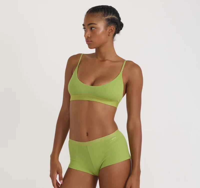 Core Rib Open Back Scoop Bralette
