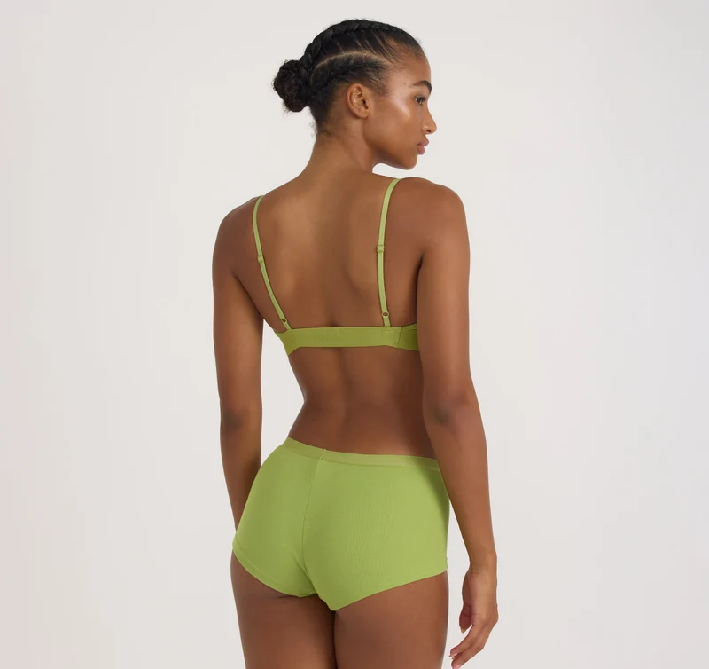 Core Rib Open Back Scoop Bralette