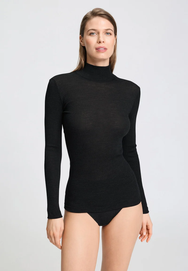 Marcia Turtle-Neck Shirt | phantom 070758-070924