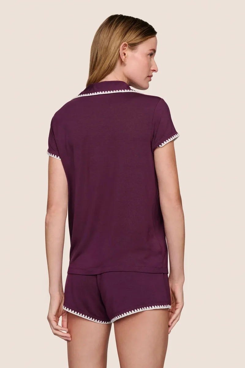 Frida Shortie PJ Set Plum