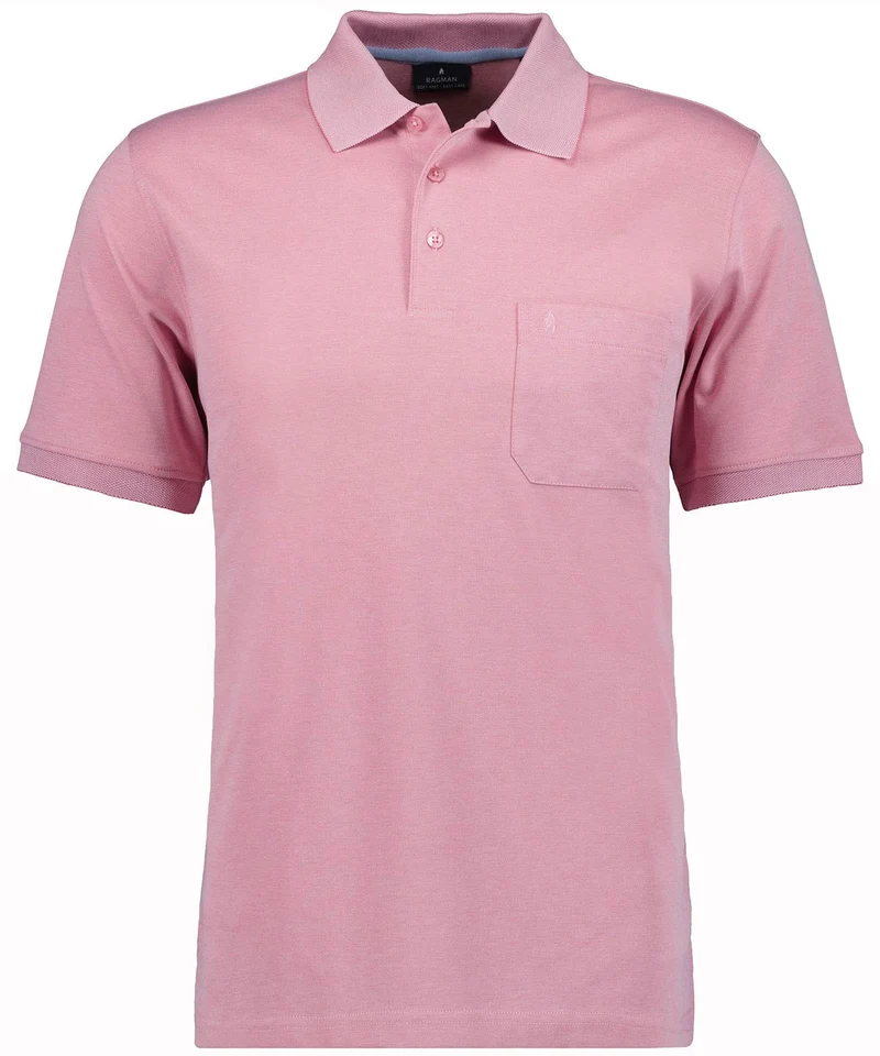 Softknit-Polo mit Brusttasche, kurzarm