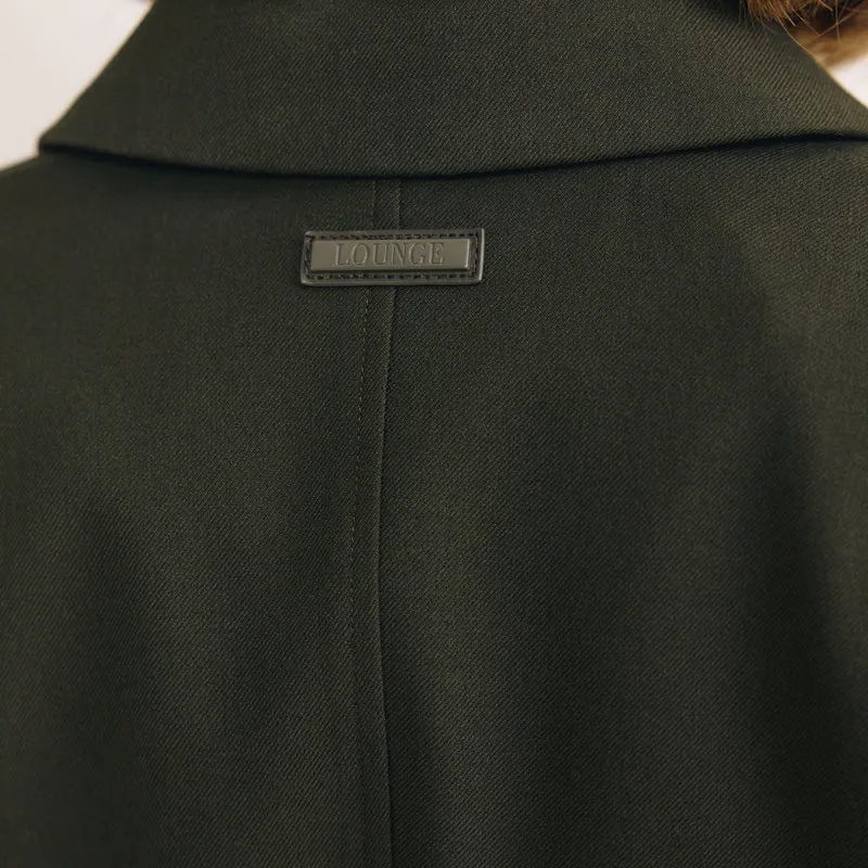 Seam Detail Fitted Blazer - Dark Green