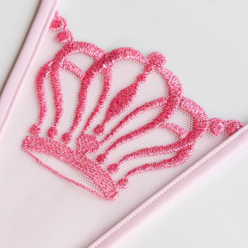 Queen of Love - Pink - Mini G-String mit Schmuck