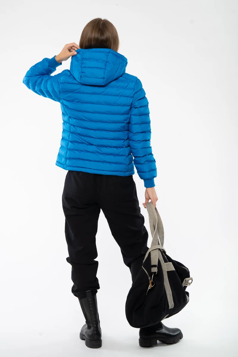 Lange Daunenjacke aus recyceltem Polyester