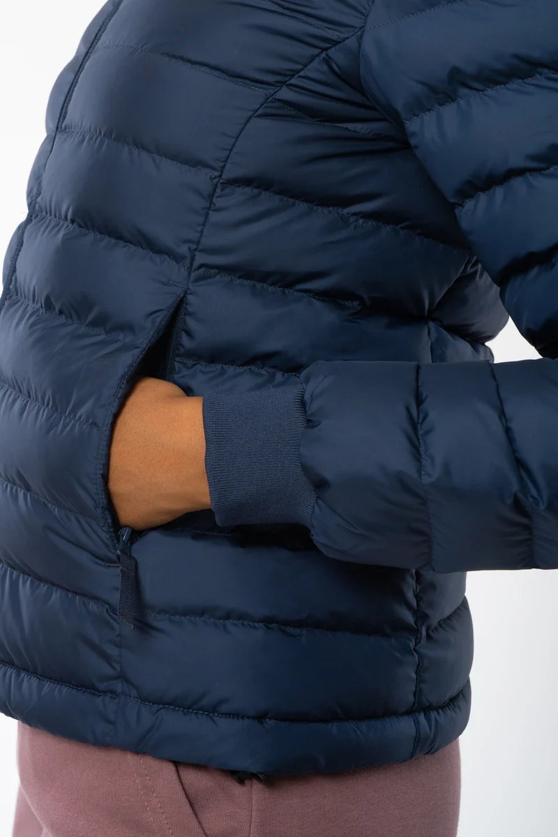 Lange Daunenjacke aus recyceltem Polyester