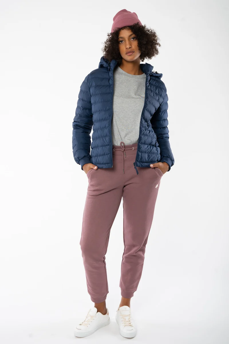 Lange Daunenjacke aus recyceltem Polyester