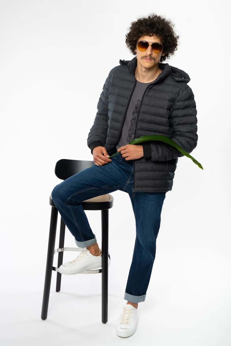 Weiche Daunenjacke aus recyceltem Polyester