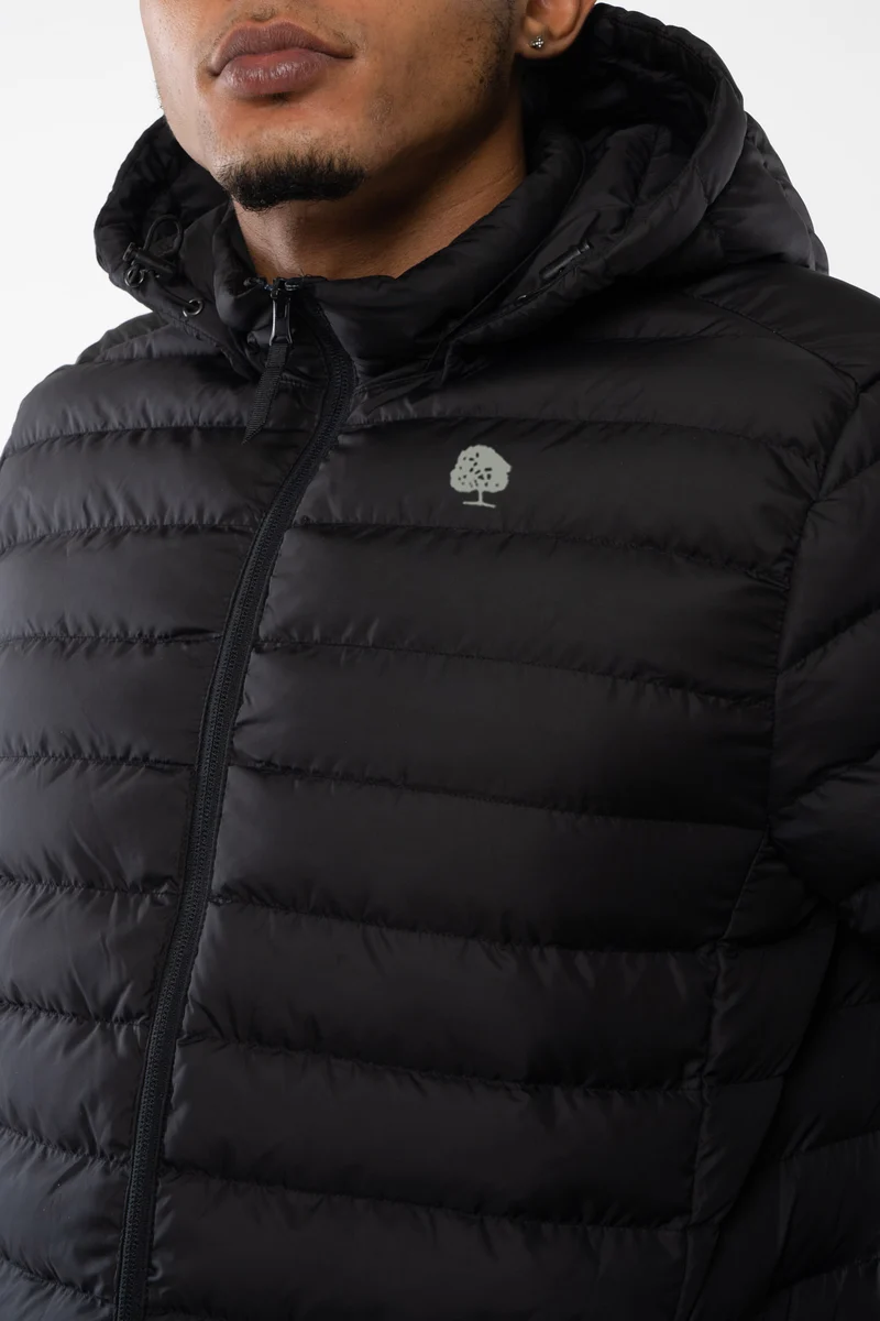 Lange Daunenjacke aus recyceltem Polyester