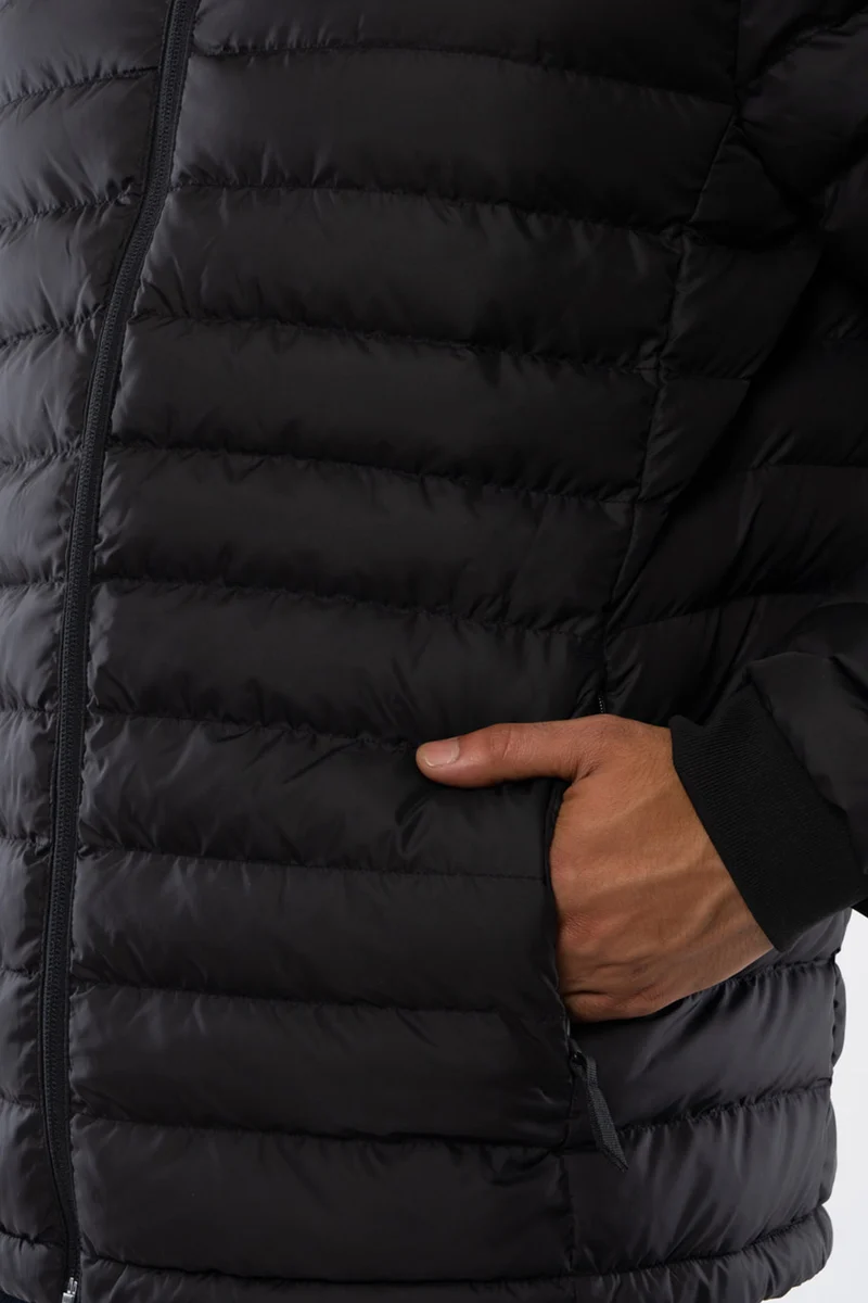 Lange Daunenjacke aus recyceltem Polyester