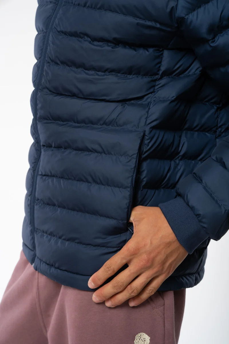 Lange Daunenjacke aus recyceltem Polyester