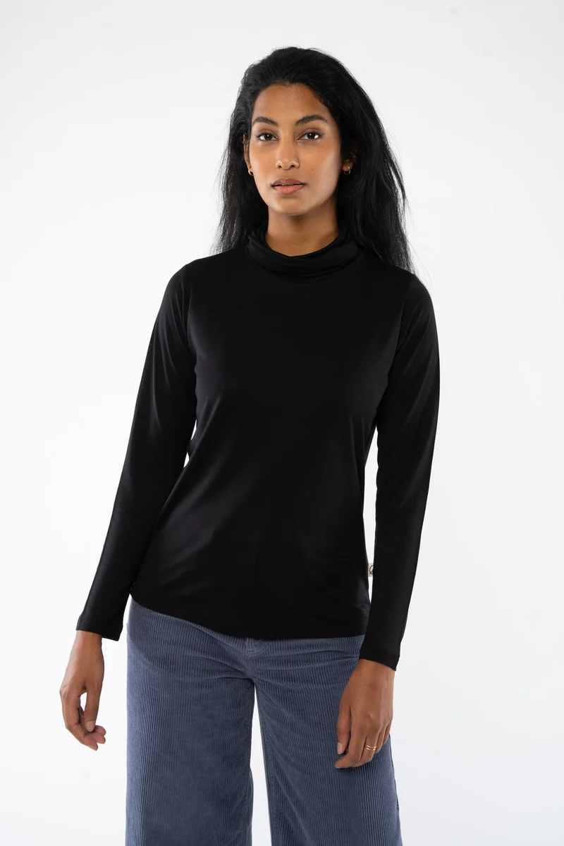 Rollkragenshirt aus Tencel