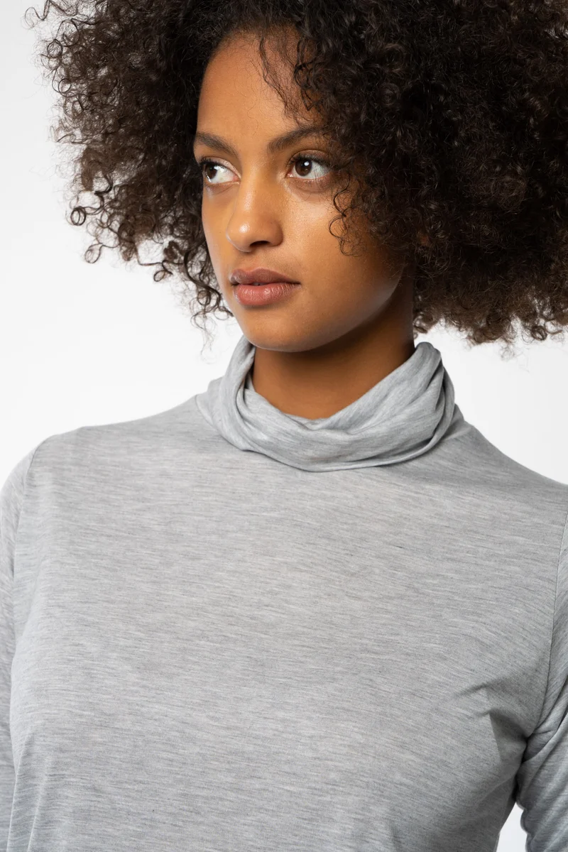 Rollkragenshirt aus Tencel