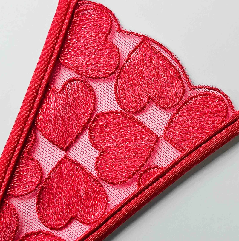 Queen of Hearts - Micro G-String - Rot