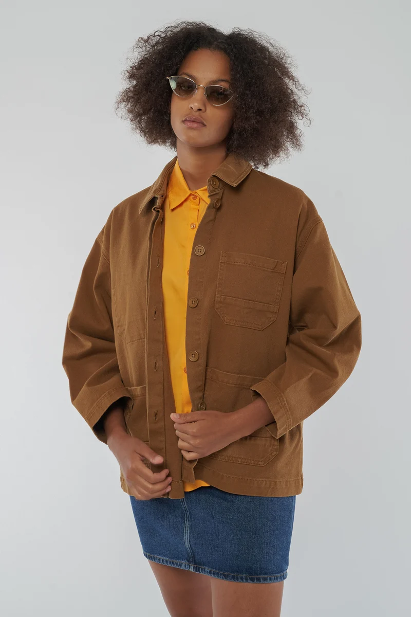 Twill Jacke aus Bio Baumwolle