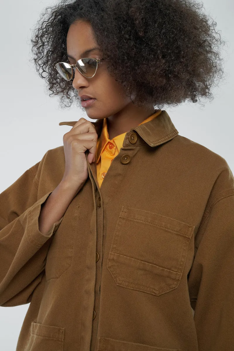 Twill Jacke aus Bio Baumwolle
