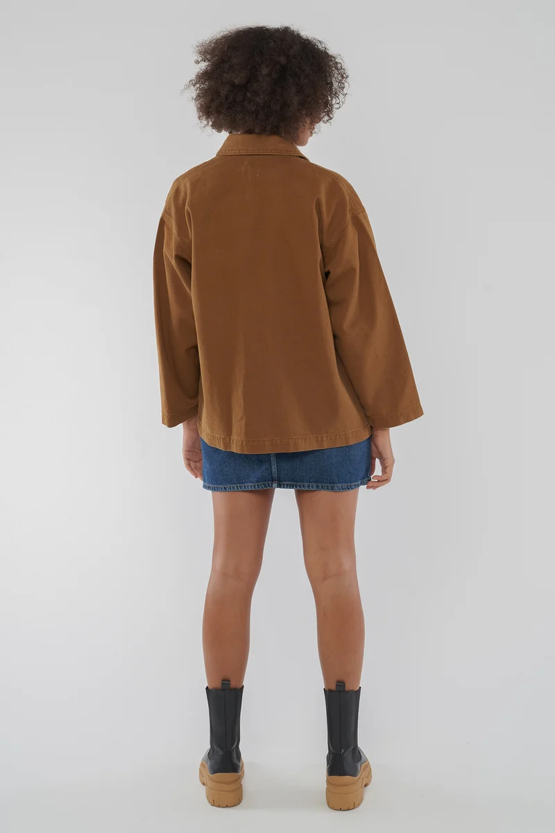 Twill Jacke aus Bio Baumwolle