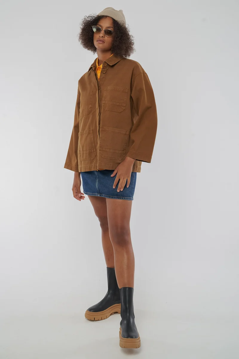 Twill Jacke aus Bio Baumwolle
