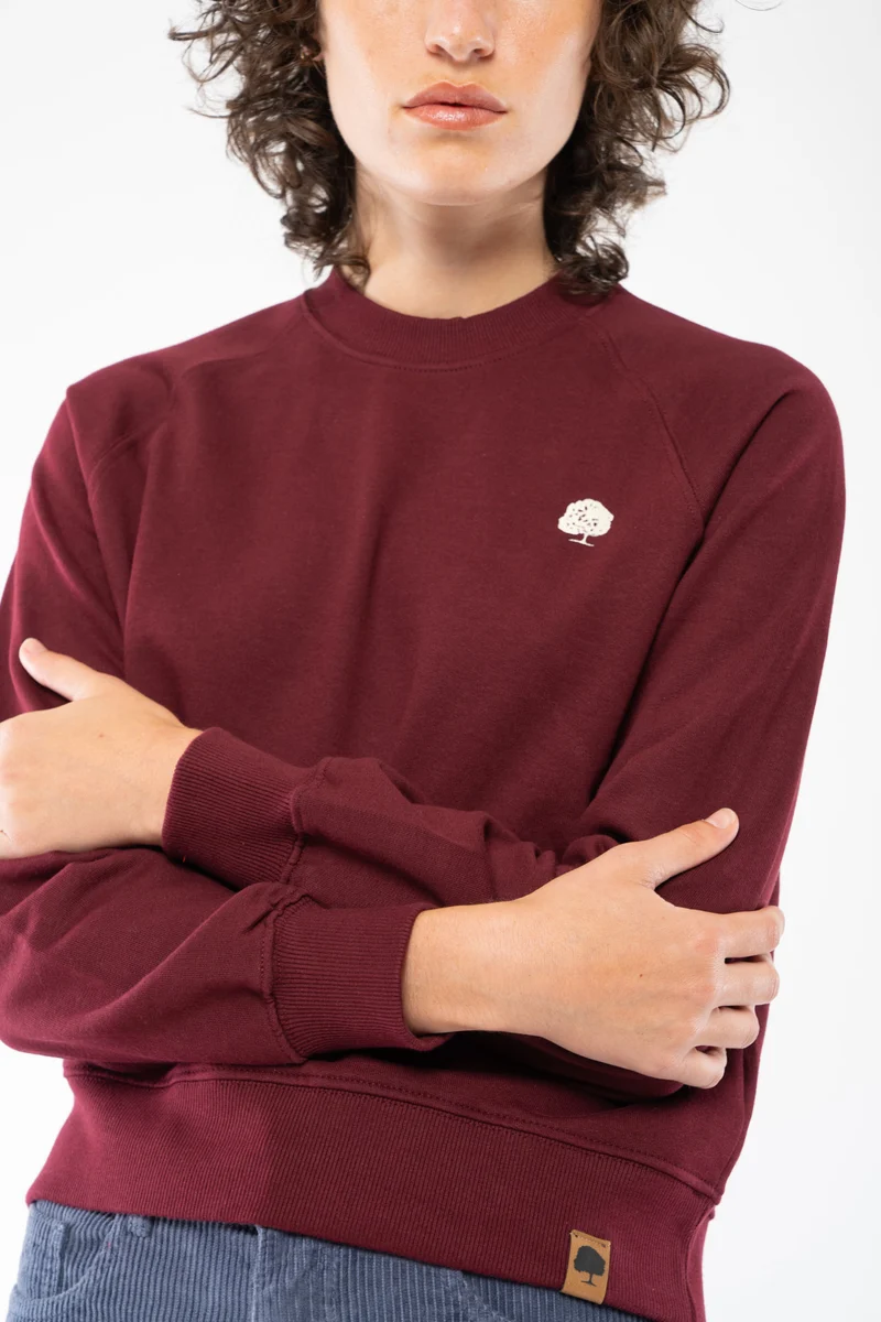 Damen Sweatshirt Pullover mit Raglanärmeln aus Bio Baumwolle