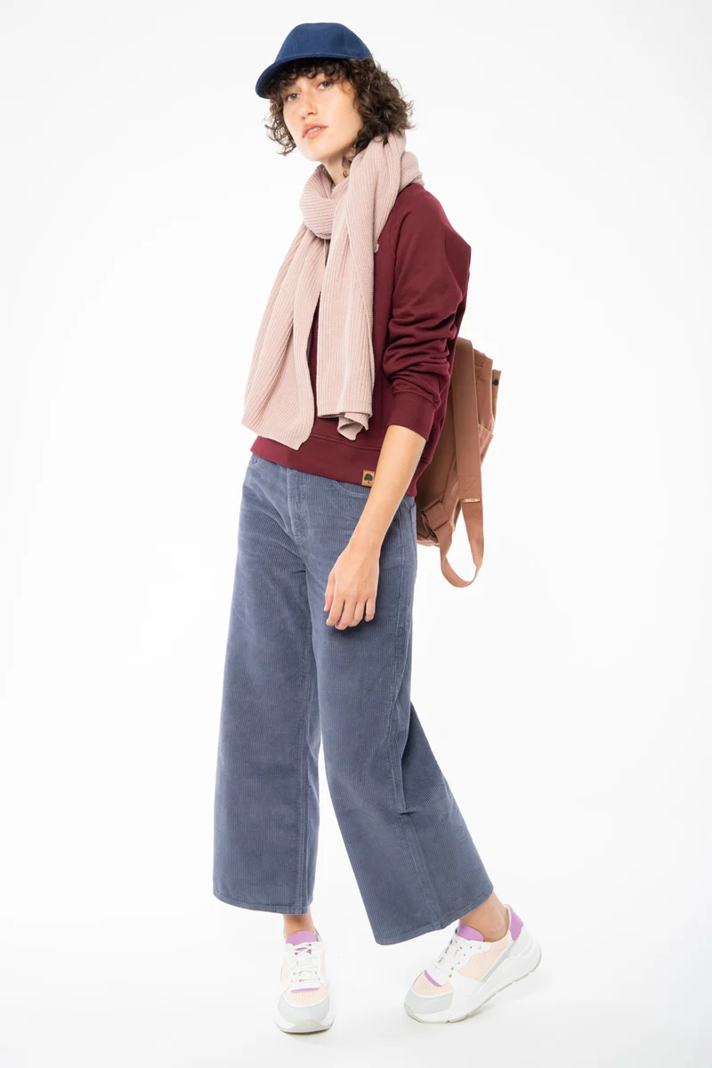 Damen Sweatshirt Pullover mit Raglanärmeln aus Bio Baumwolle