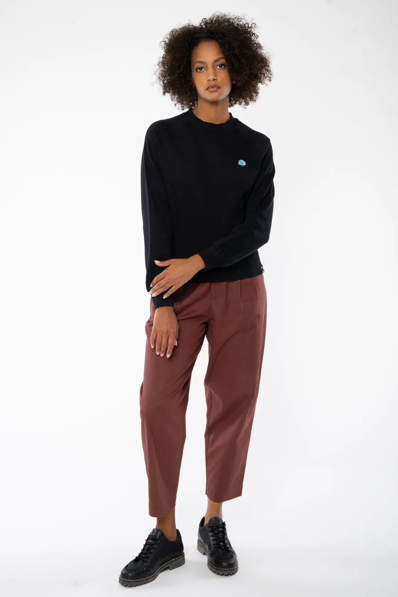 Damen Sweatshirt Pullover mit Raglanärmeln aus Bio Baumwolle