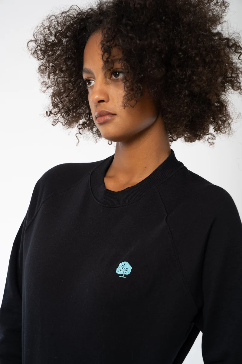 Damen Sweatshirt Pullover mit Raglanärmeln aus Bio Baumwolle