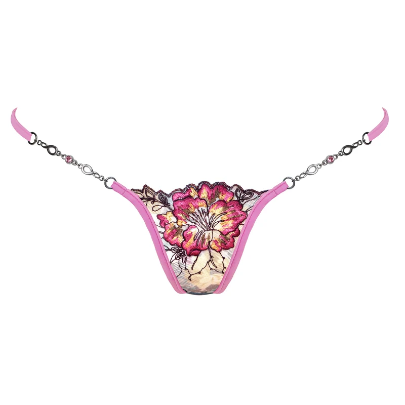 In Heaven - Pink - Mini G-String mit Schmuck