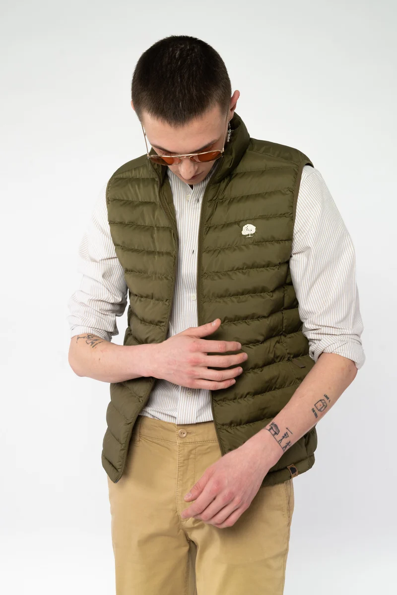 Steppweste aus recyceltem Polyester