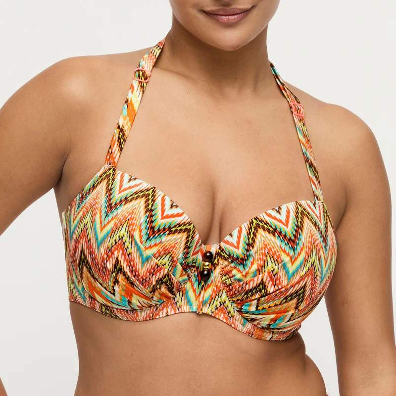 PrimaDonna Swimwear - Tubou gepolstertes Balconette-Bikini-Oberteil Ikat Sommer