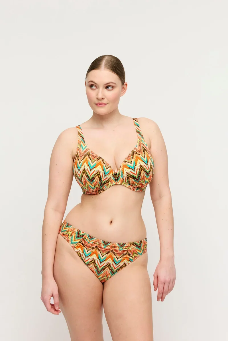 PrimaDonna Swimwear - Tubou Halbgepolstertes Bikini-Oberteil mit tiefem Ausschnitt, Ikat-Sommer