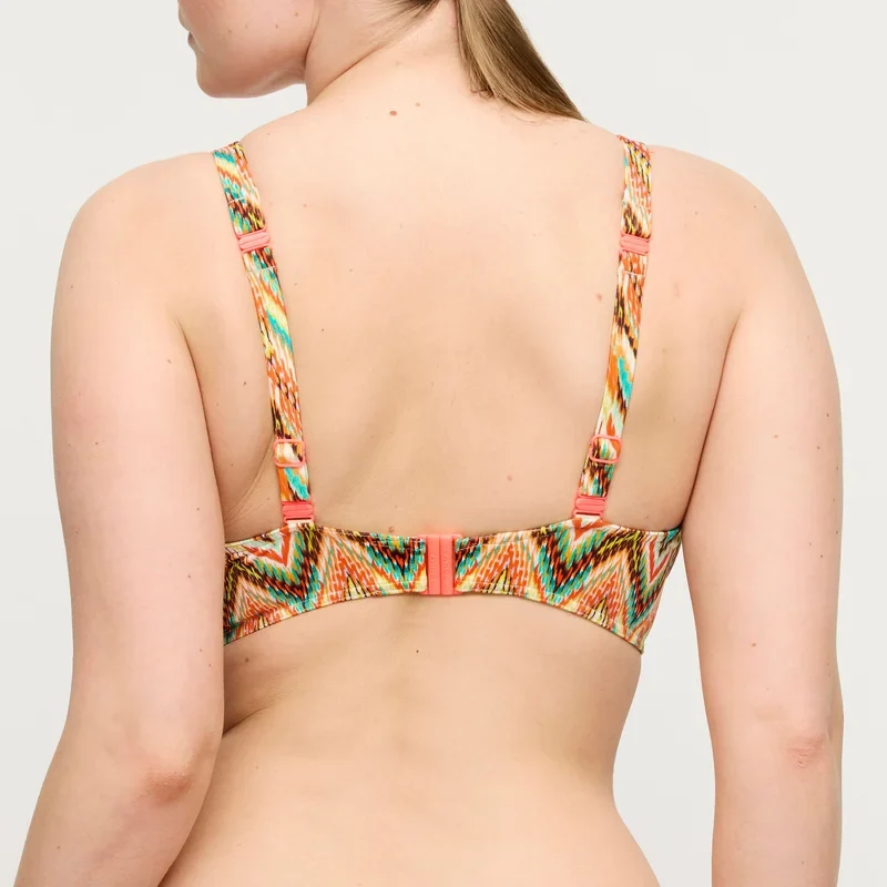 PrimaDonna Swimwear - Tubou Halbgepolstertes Bikini-Oberteil mit tiefem Ausschnitt, Ikat-Sommer