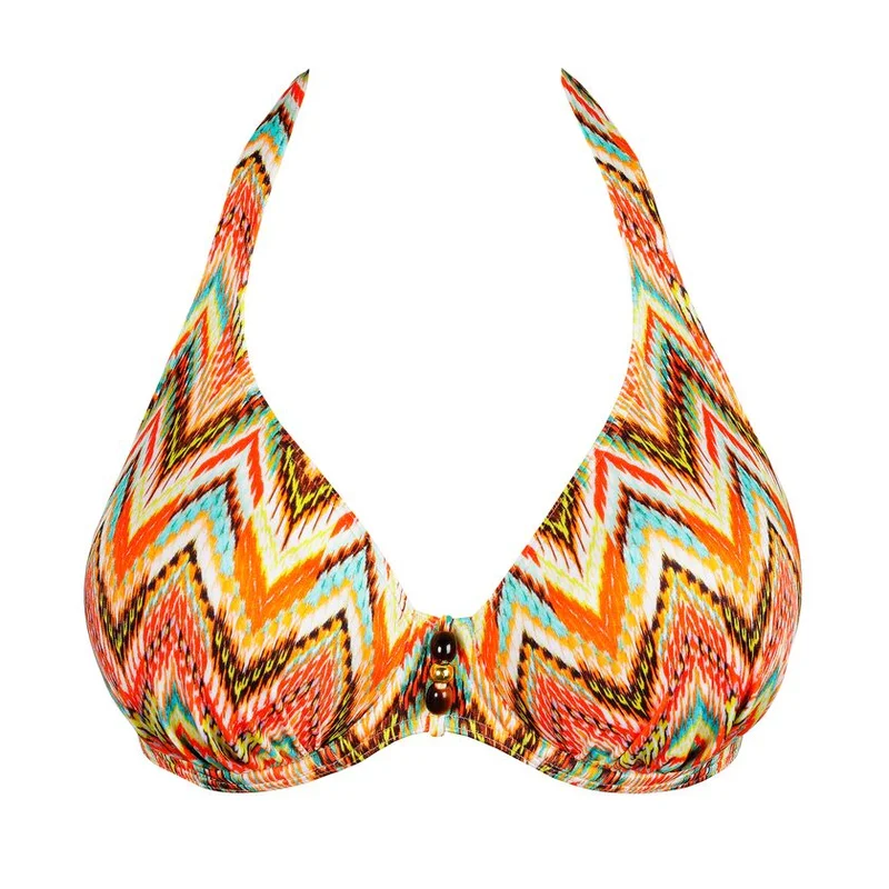 PrimaDonna Swimwear - Tubou Halbgepolstertes Bikini-Oberteil mit tiefem Ausschnitt, Ikat-Sommer