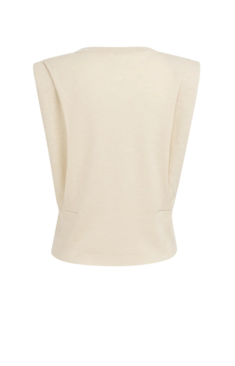 Shoulder detail cardigan with, CLOUD CREME WHITE