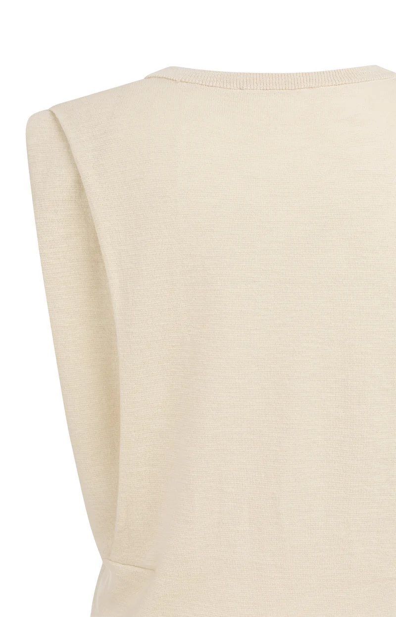Shoulder detail cardigan with, CLOUD CREME WHITE
