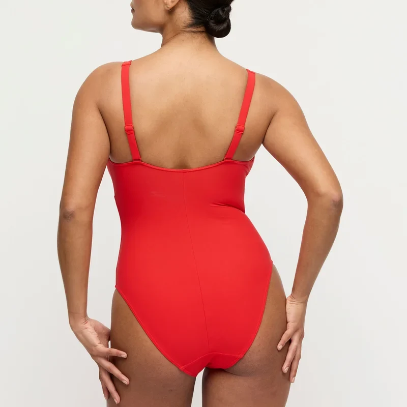 PrimaDonna Swimwear - Aswan Plunge Badeanzug kabellos Fiesta Rot
