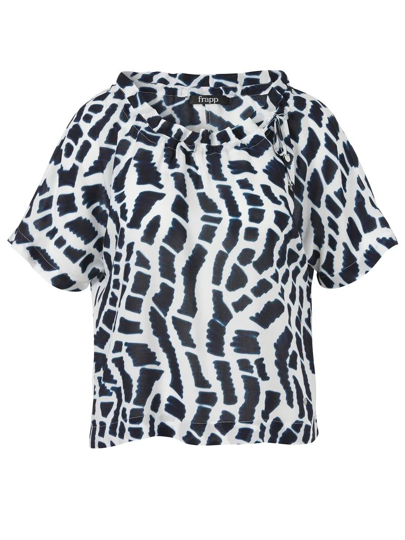 Bluse Rundhals 1/2 Arm Druck