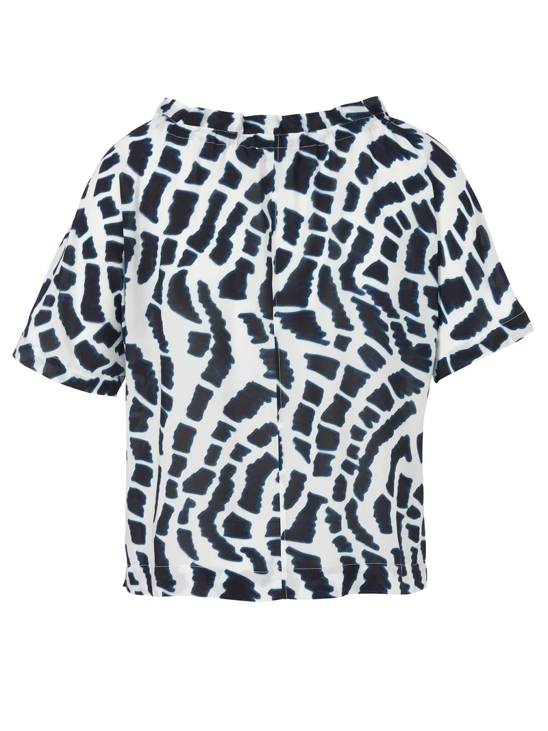Bluse Rundhals 1/2 Arm Druck