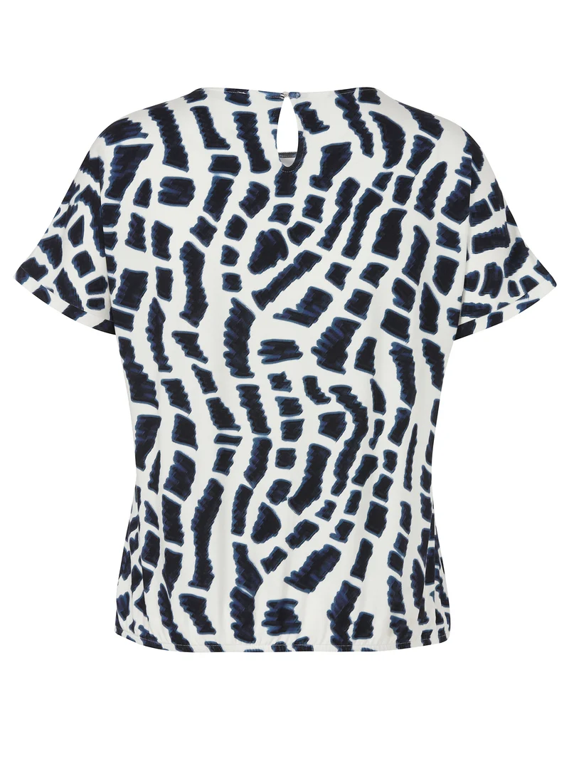 T-Shirt Rundhals ohne Arm Druck