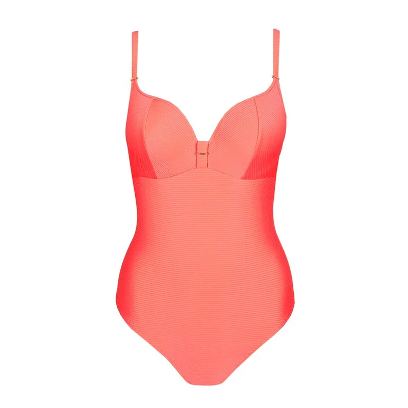 Marie Jo Swimwear - Cassie Gepolsterter Badeanzug in Herzform Neon Fiesta