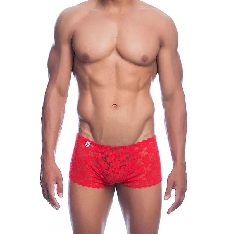 MOB - ROTE SPITZENBOXER
