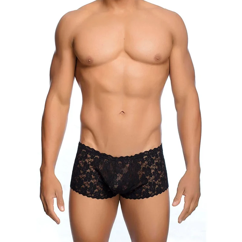 MOB - SCHWARZE SPITZENBOXER