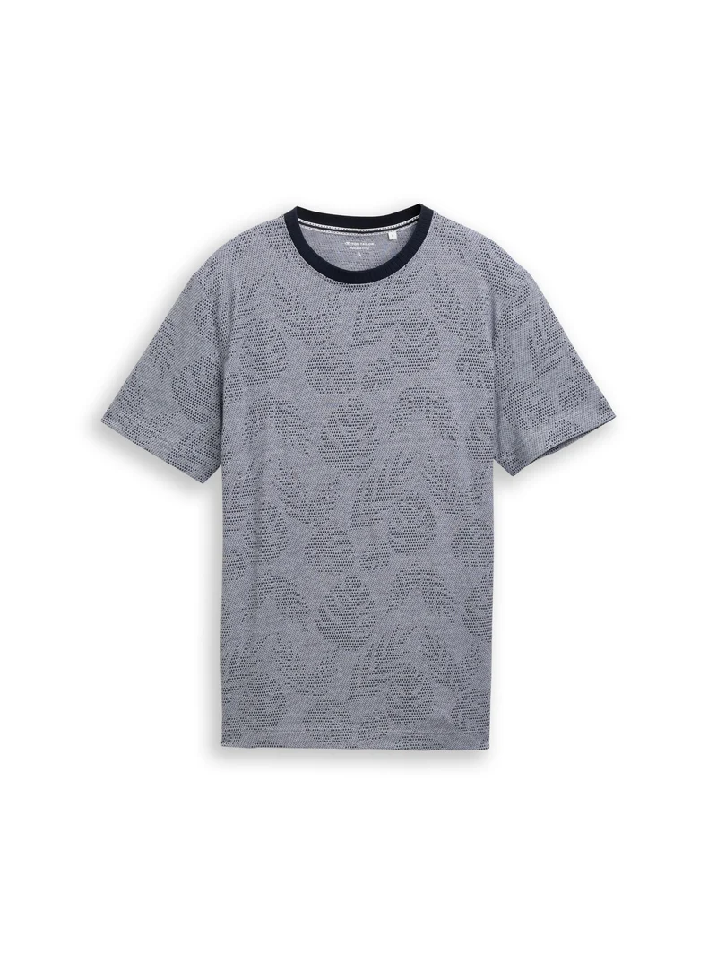 Jacquard T-Shirt mit Muster