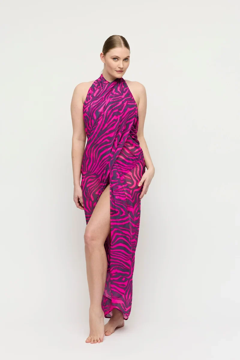 PrimaDonna Bademode - Malabo Bademode Pareo Hot Pink Zebra