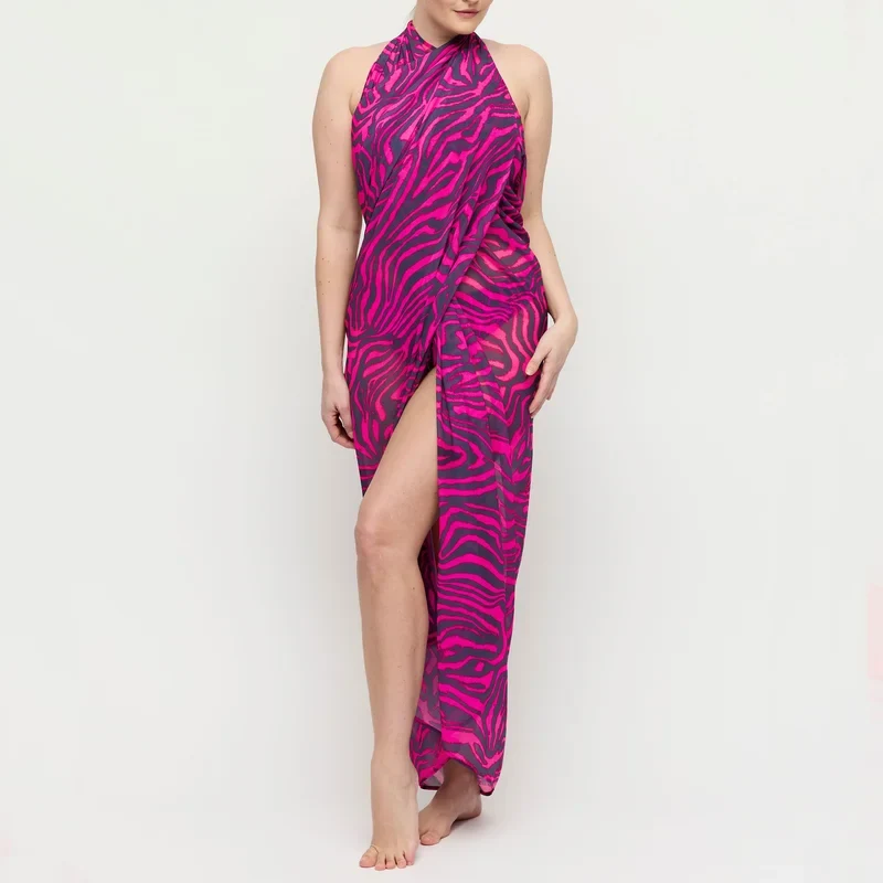 PrimaDonna Bademode - Malabo Bademode Pareo Hot Pink Zebra