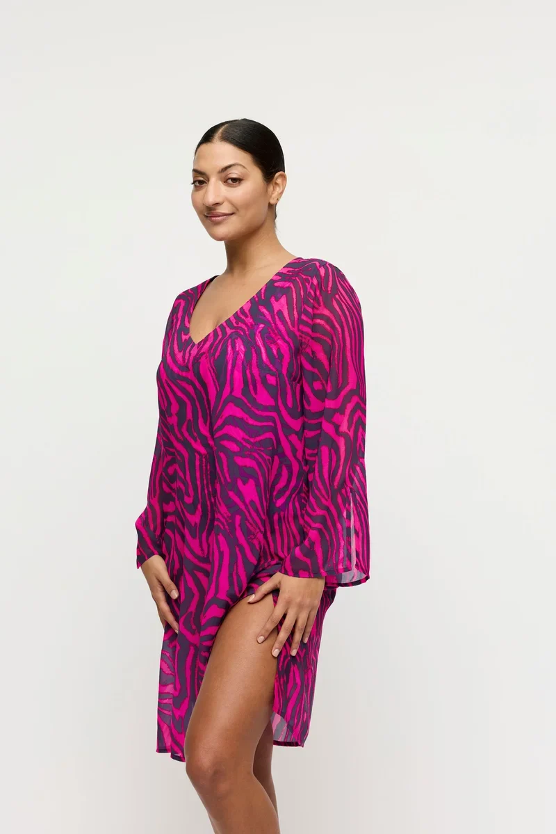 PrimaDonna Bademode - Malabo Bademode Kaftan Pink Zebra