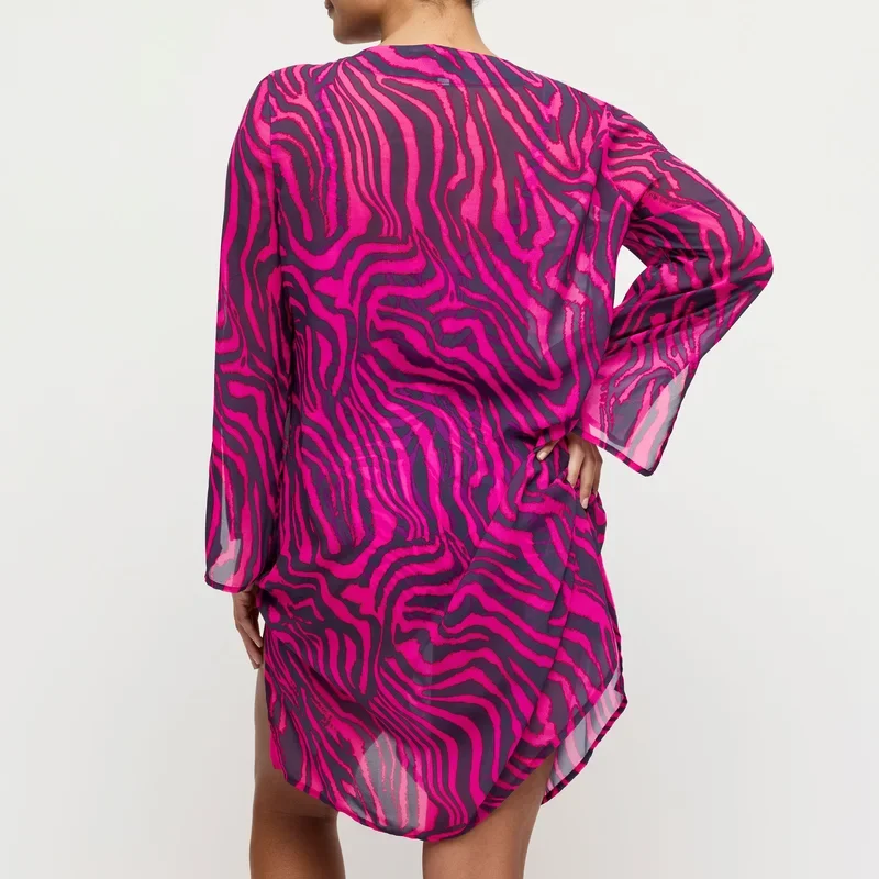 PrimaDonna Bademode - Malabo Bademode Kaftan Pink Zebra