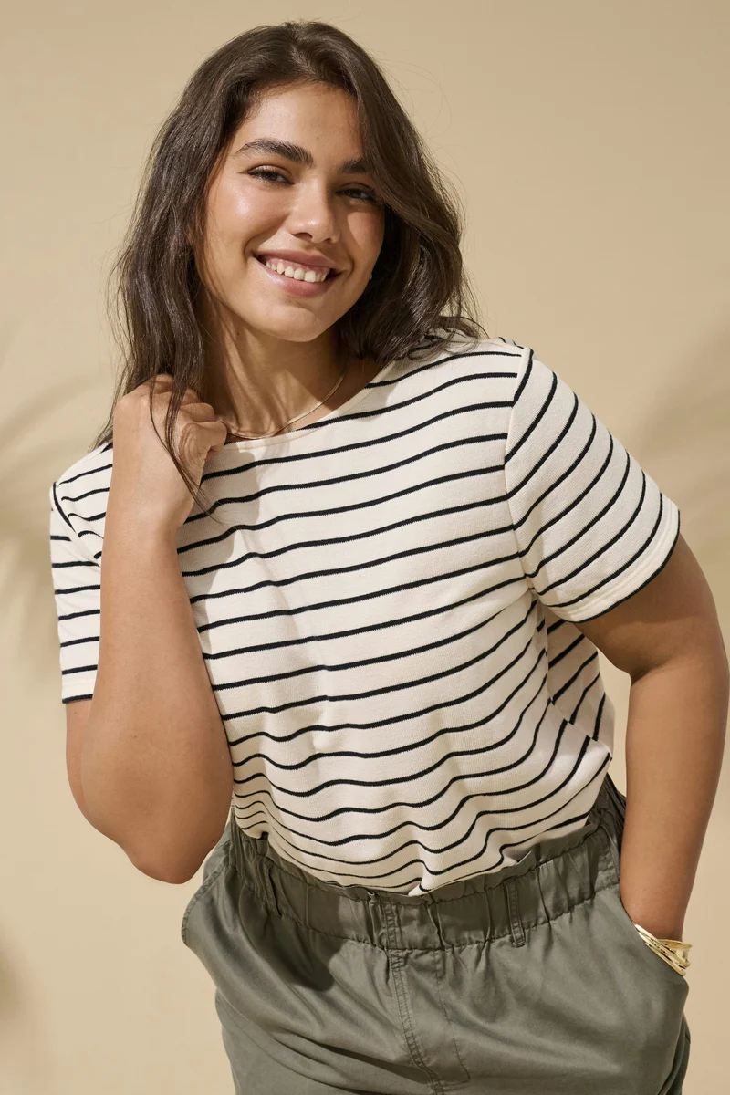 CARJANA S/S MIX SWEAT TOP JRS