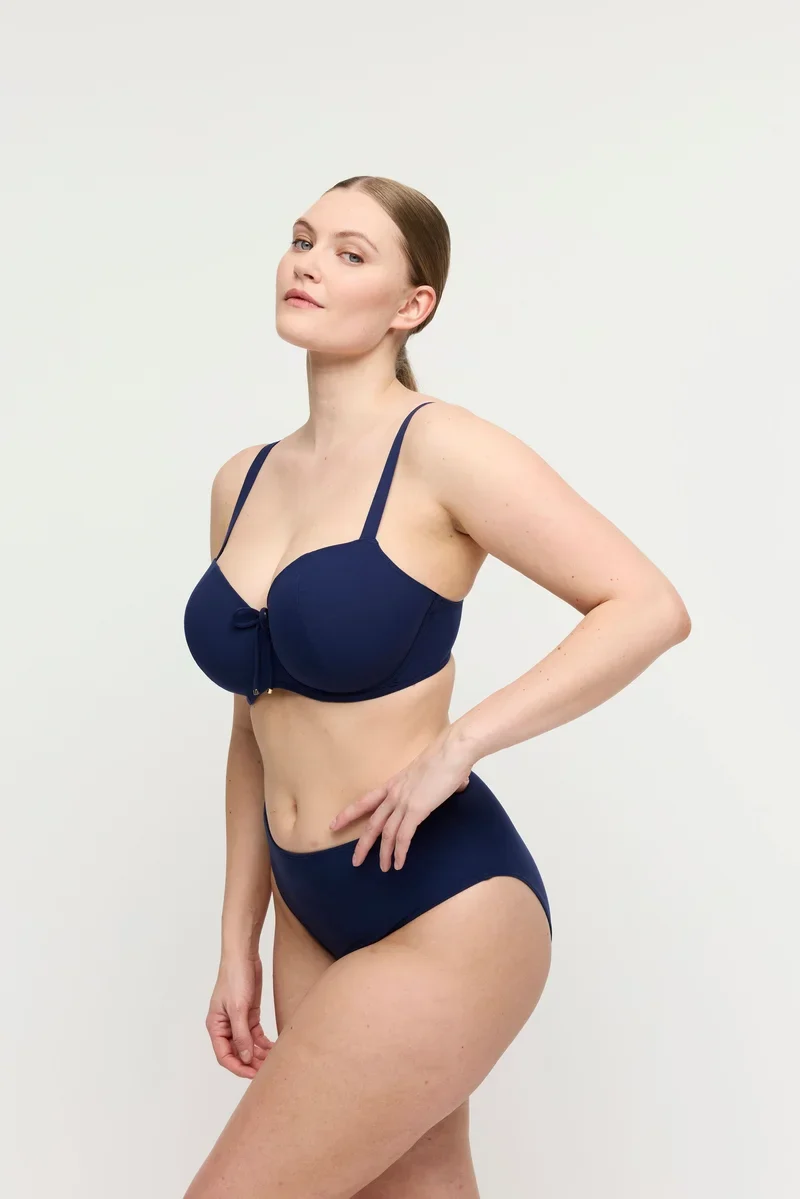 PrimaDonna Swimwear - Aswan Padded Balcony Bikini Top Water Blue
